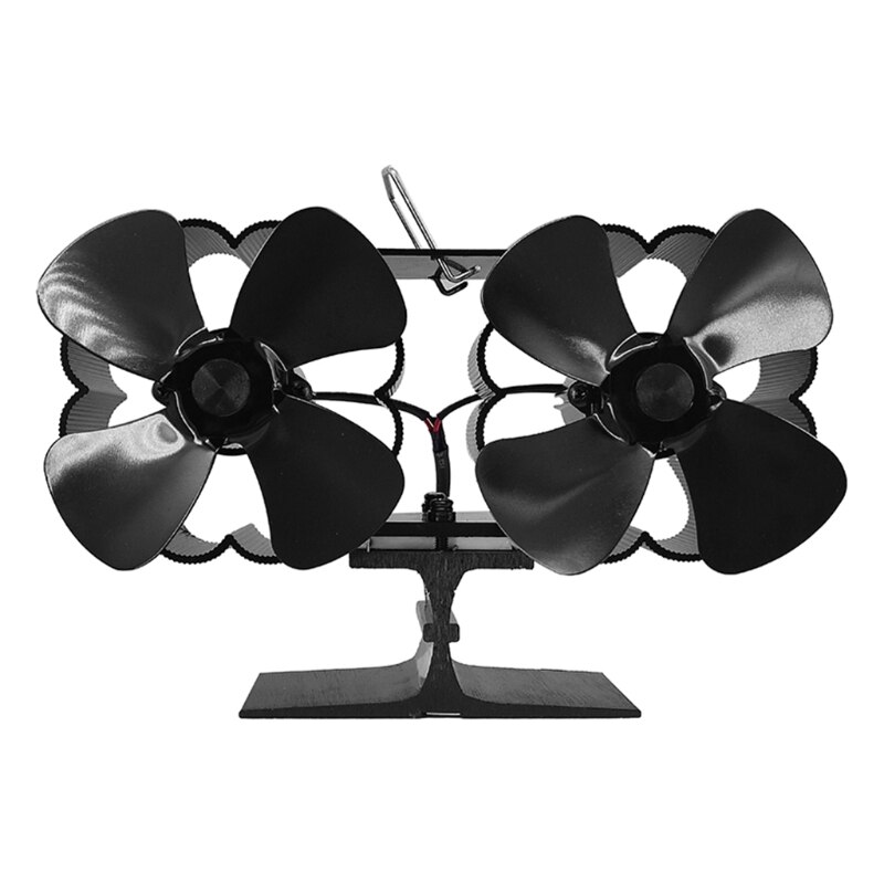 8-Blade Heat Powered Wood Stove Fan Eco Friendly and Efficient Wood Stove Fan