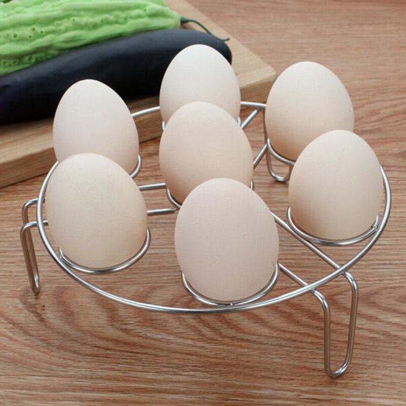 1 pc steamer hylde køkkengrej køkken tilbehør multifunktion holdbart æg dampkoger stativ rustfrit stål gryde dampende bakke stativ