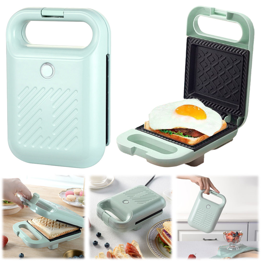 Elektrische Sandwich Maker Broodpers met Antiaanbaklaag Ei Omelet Pan Lichte Voedsel Making Machine voor Vlees Rundvlees Omelet