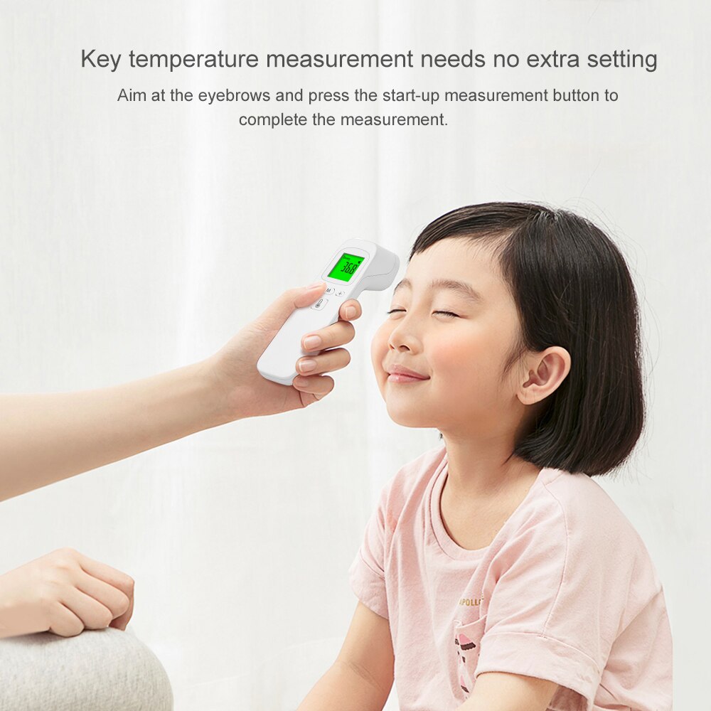 YOUWEMED Infrared Thermometers For Body Non-Contact Digital Thermometer Adult Fever Thermometer (White)