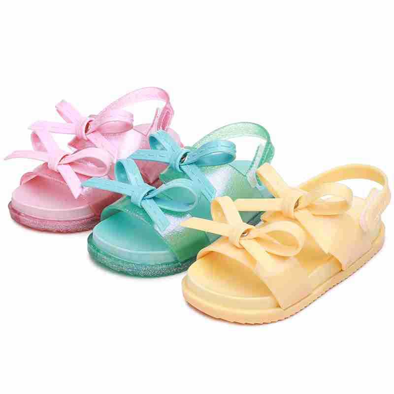 Sandales brésiliennes Mini 2 couches pour filles | Sandales de gelée, chaussures d'été pour enfants, sandales princesse antidérapantes