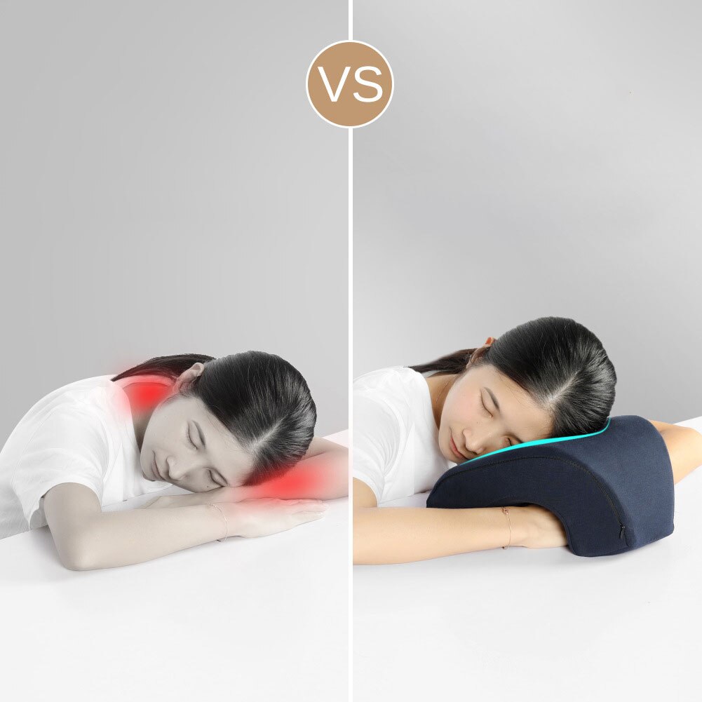 Multifunctional Solid color Nap Pillow Desk Sleeping lumbar pillows lunch Break Memory Foam Pillows