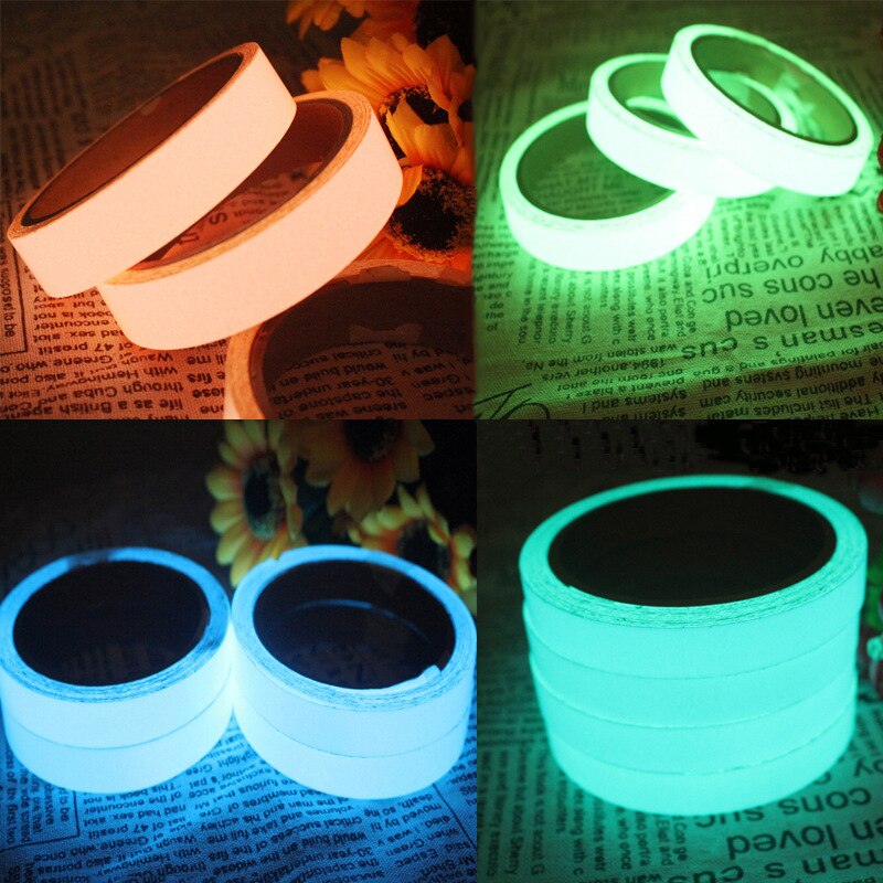 Autocollant auto-adhésif lumineux, 6 Types de ruban lumineux, brille dans la nuit, avertissement nocturne frappant, amélioration de l&#39;habitat