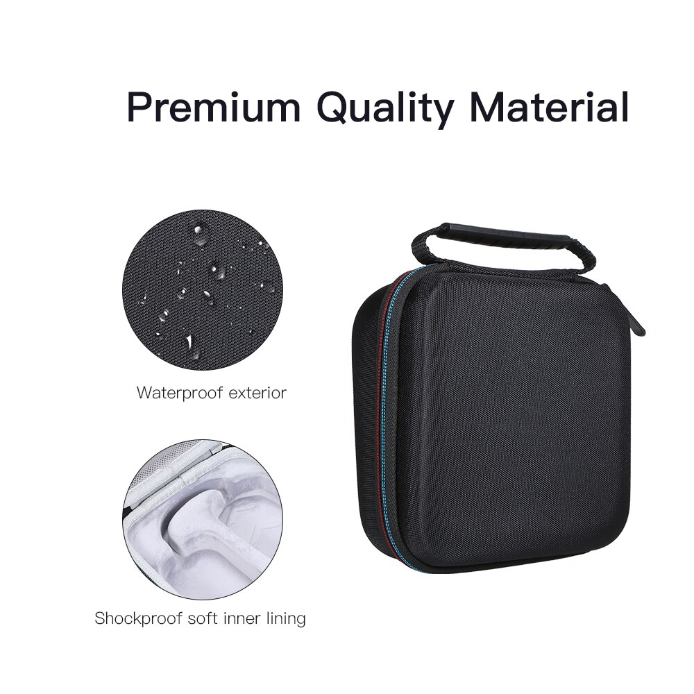Estuche rígido de EVA para Logitech G203, bolsa de transporte para ratón resistente al agua con forro interior suave, bolsa para ratón resistente a los golpes con bolsillo de malla