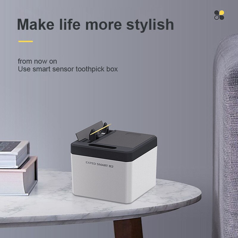 Elektrische Tandenstoker Houder Draagbare Automatische Sensor Tandenstoker Dispenser