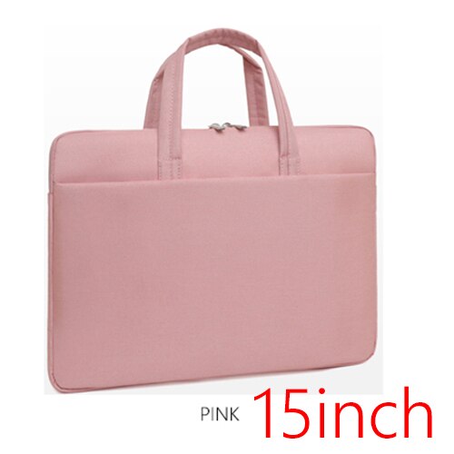 Sac à main étanche pour hommes et femmes, sacoche de bureau, de 13, 13.3, 14, 15, 15.6 pouces,: pink15