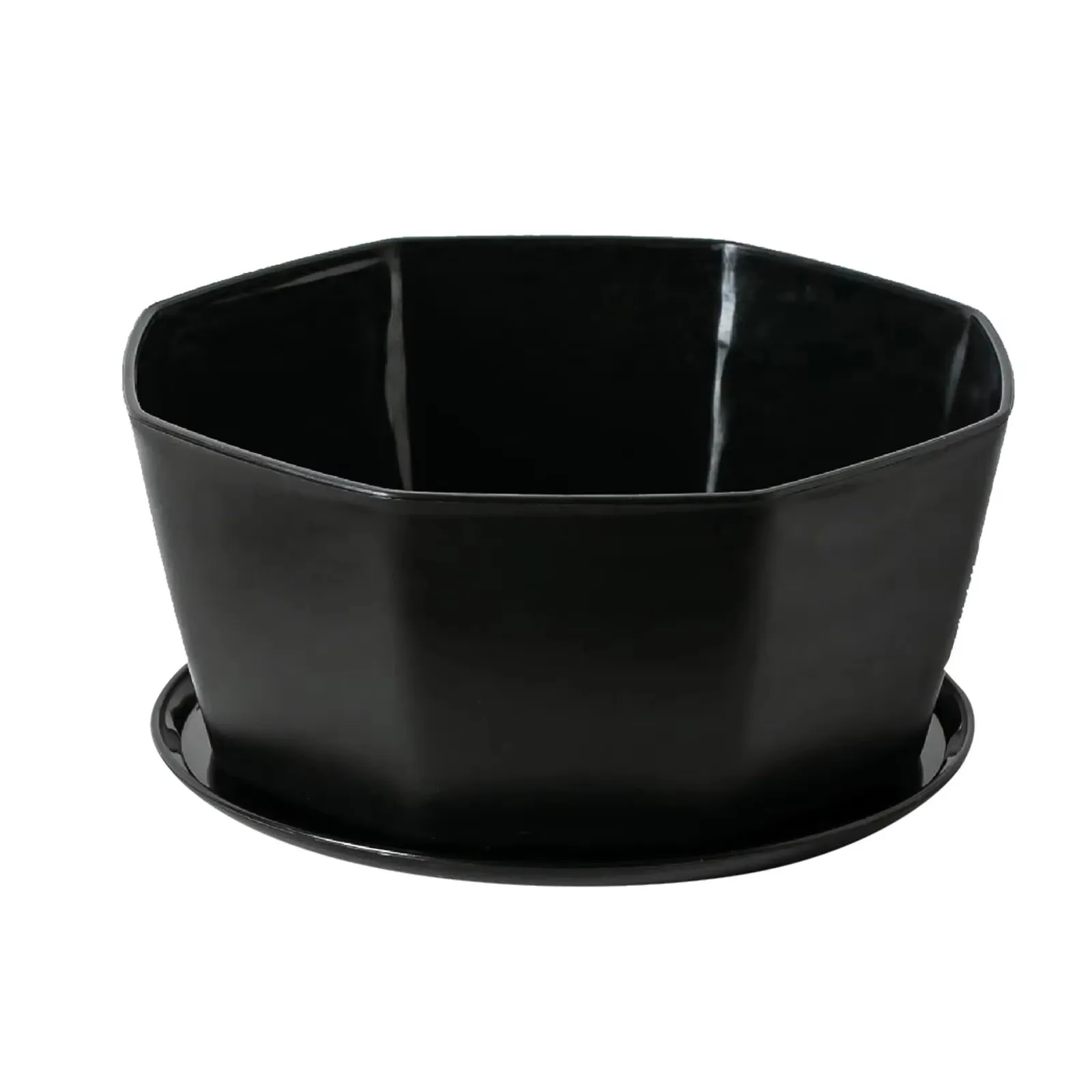 1PC succulent plant flowerpot large caliber flowerpot: black