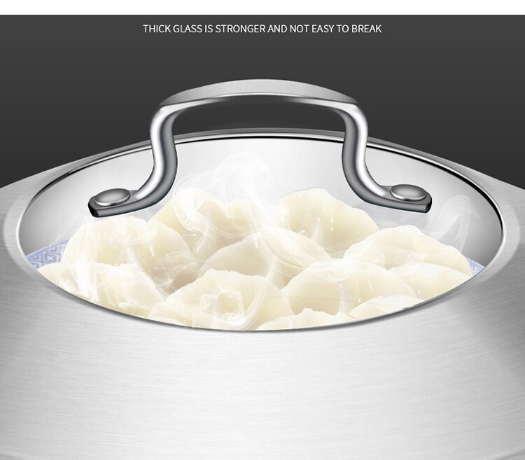 304 Steamer Stainless Steel cooker 3/2 layer rice roll pots Thickened Double Boilers Bottom steam Pot for coooking