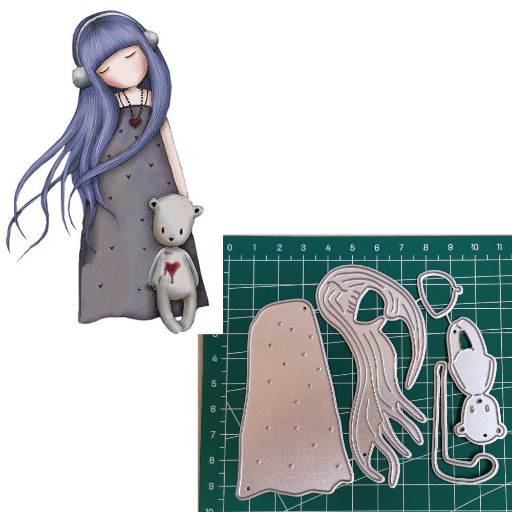 Craft Paper Dies Cut For Card Making Spain Girl Doll Diy Scrapbooking Dies Metal Embossing Nouveau Arrivage 30: 51