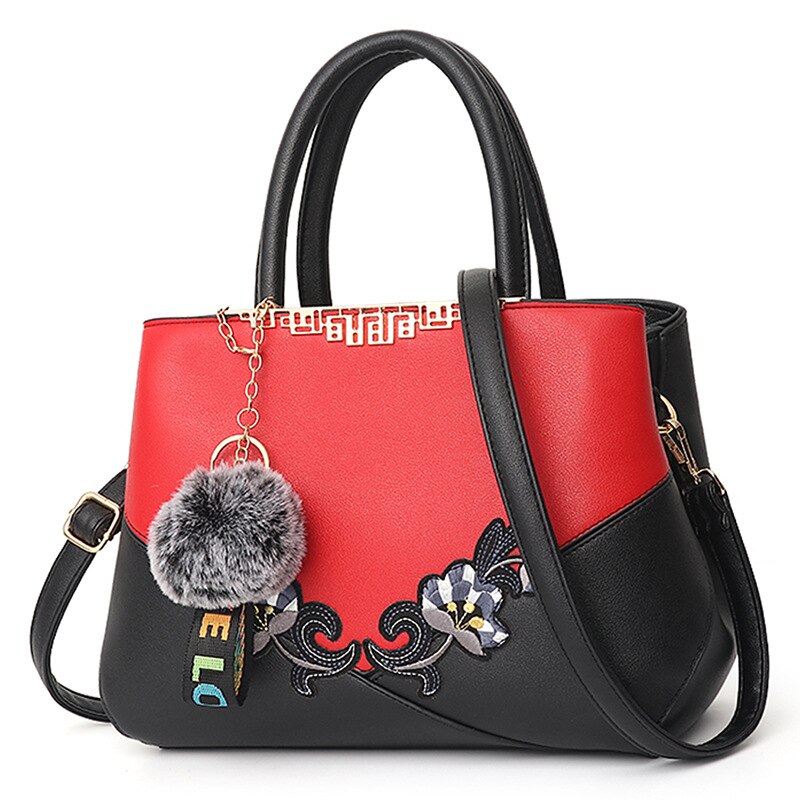 Embroidered Messenger Bags Women Leather Handbags Bags for Women Ladies Hand Bag Female bag