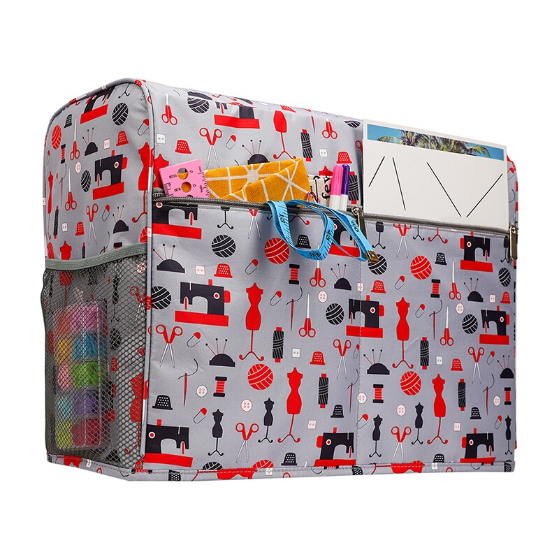 Symaskine dust cover tegneserie lille frisk symaskine cover beskyttende dust case husholdning kvinder