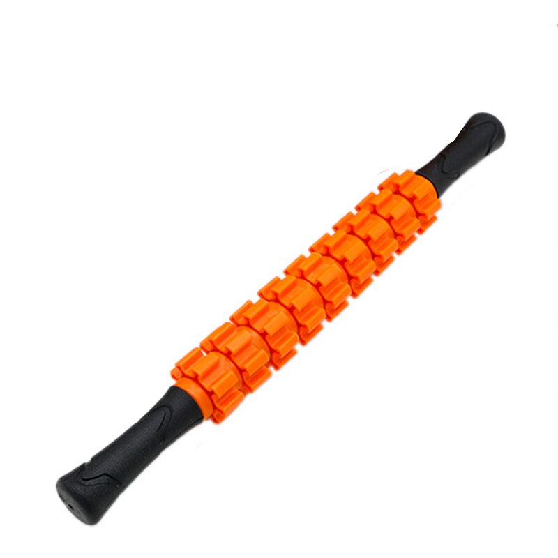 Ponit Massage Roller Stick Leg Back Relax Foam Roller Muscle Therapy Relieve Physio Yoga Block: YELLOW