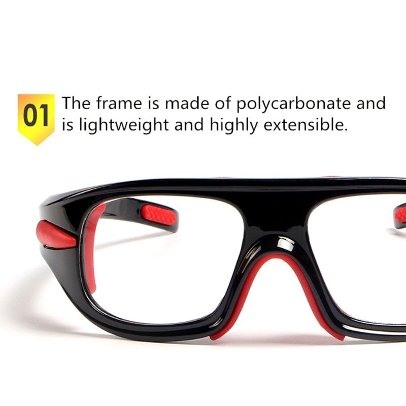 Sports Glasses Basketball Football Protective Eye Safety Goggles Optical Frame Removable Mirror Legs Myopia