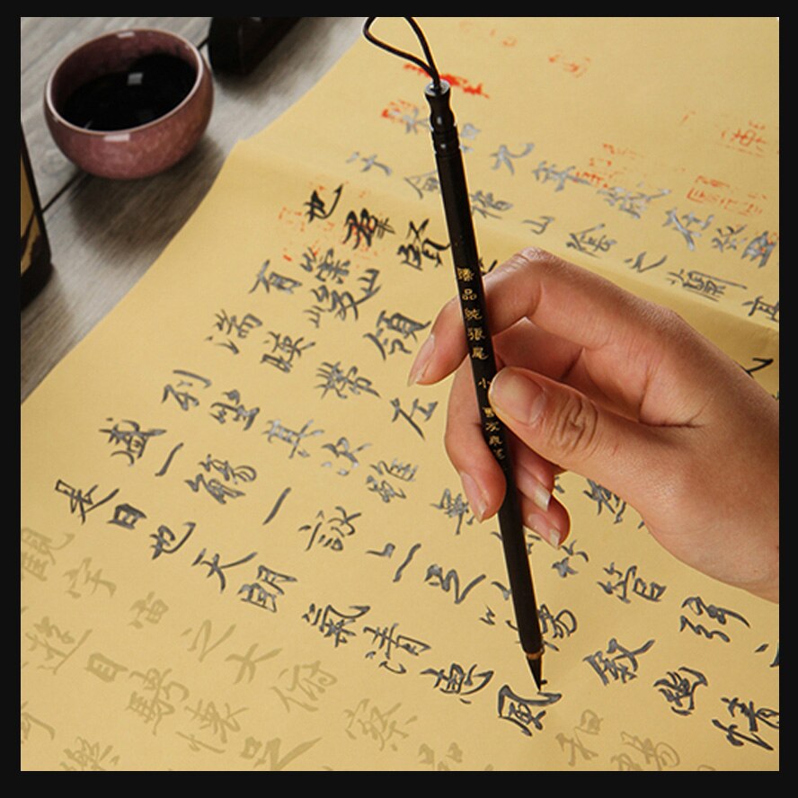 10 ark/pakke kinesisk kopibog rispapir af lan ting xu wang xizhi pensel kalligrafi kopibog vand hick rispapir