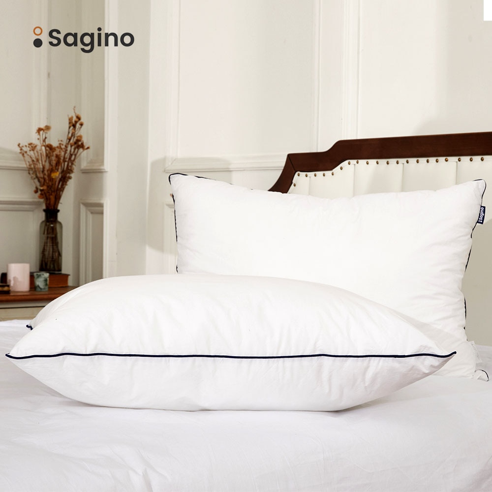 Sagino – oreiller en Gel doux pour hôtel, Collection de fibres, fermeture éclair, , 2 pièces