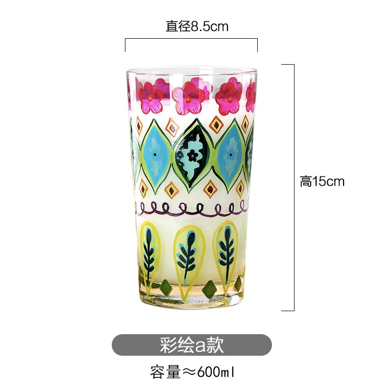 Europa Blei-freies Farbige Zeichnung weingläser Becher Große Champagner Flöte Glas Cocktail glas lustige gläser Bar Party Getränk: A17   9x25.5cm