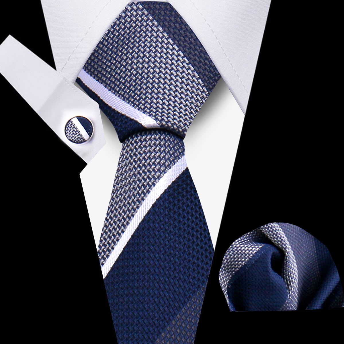 Homens gravatas gravata lenços clássicos xadrez gravata abotoaduras para homens blusa negócios acessórios de casamento mulher colar homem presente