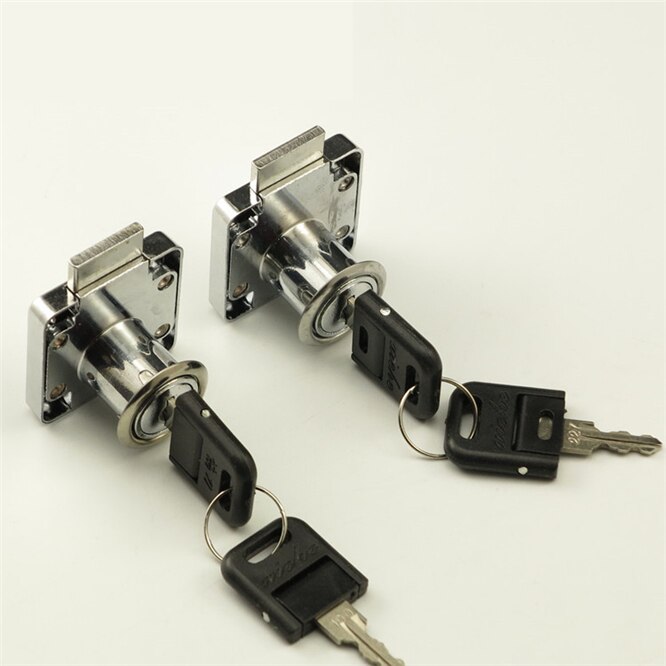 10pcs/lot Zinc Alloy 32mm Cam Lock Door Barrel Cabinet Mail Box Locker Cupboard Lock With Key Office Desk Letter Box Cam lock