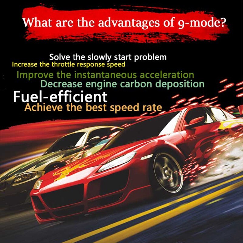 Throttle Response Controller 9 Drive Modes Racing Accelerator Potent Booster Tuning Parts Accessory (853)