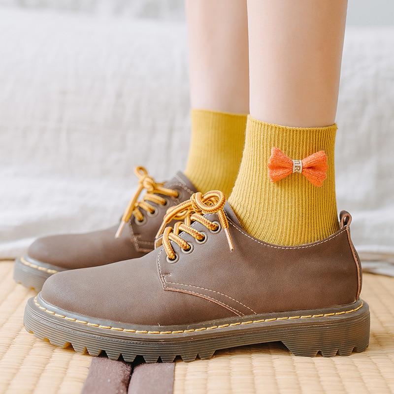 Calcetines bonitos a la para mujer, calcetines kawaii para mujer, medias de algodón para mujer