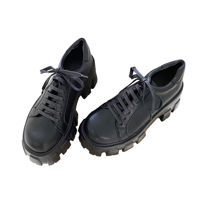 Zapatos De plataforma para Mujer, Zapatos Oxford suaves para niñas, Zapatos De Roma para Mujer, Zapatos De suela gruesa para Mujer