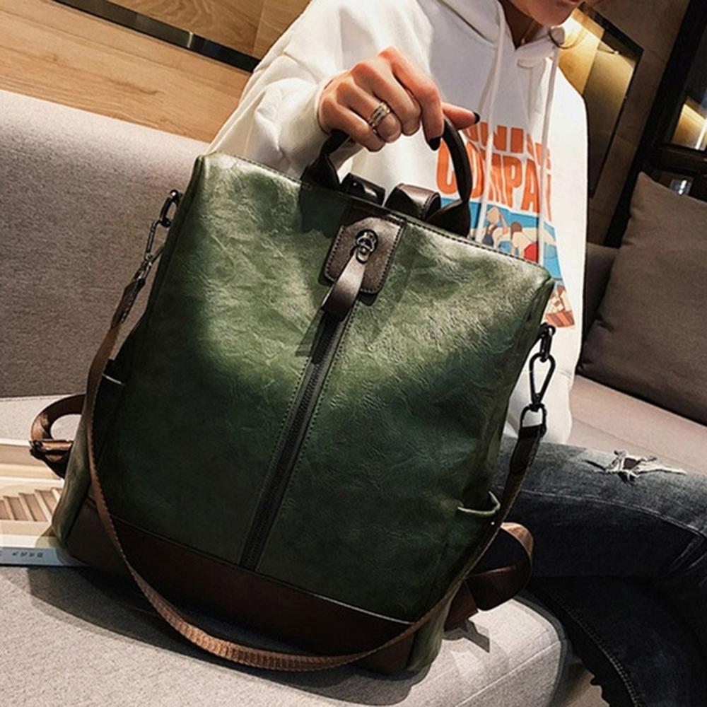 Female Backpack Mochila Feminina Multifunction Girls Leather School Brand Women Shoulder Bag Sac A Dos Travel Back Pack