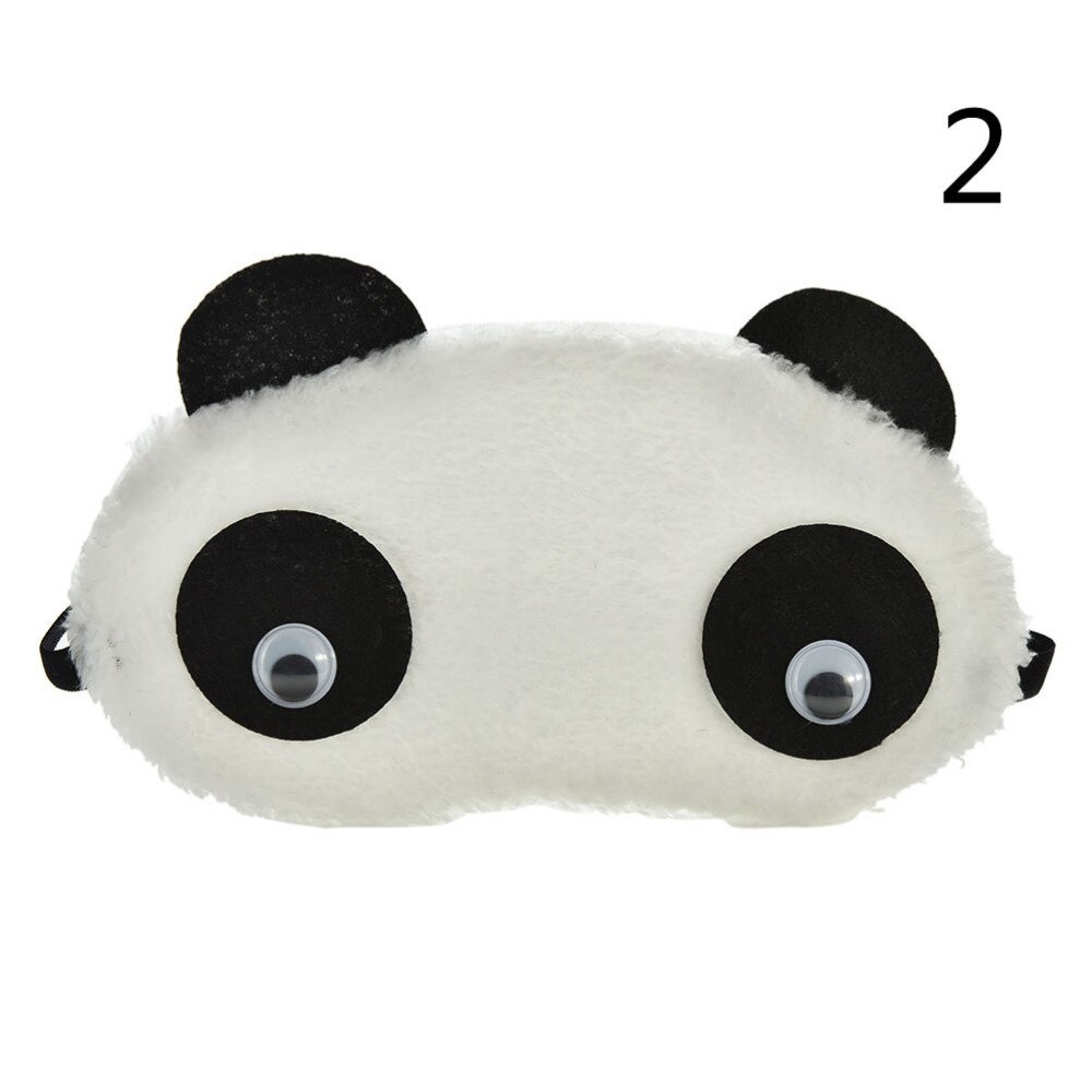 Joli Panda mignon masque pour les yeux de sommeil sieste dessin animé ombre pour les yeux masque de sommeil bande sur les yeux pour dormir: 2