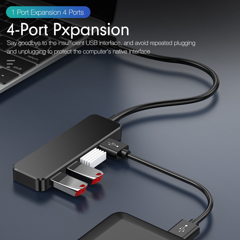 Adapter For Laptop PC High Speed USB 3.0 Hub External 4 Ports Adapter Splitter USB Expander Computer Accessories HUB USB Adapter