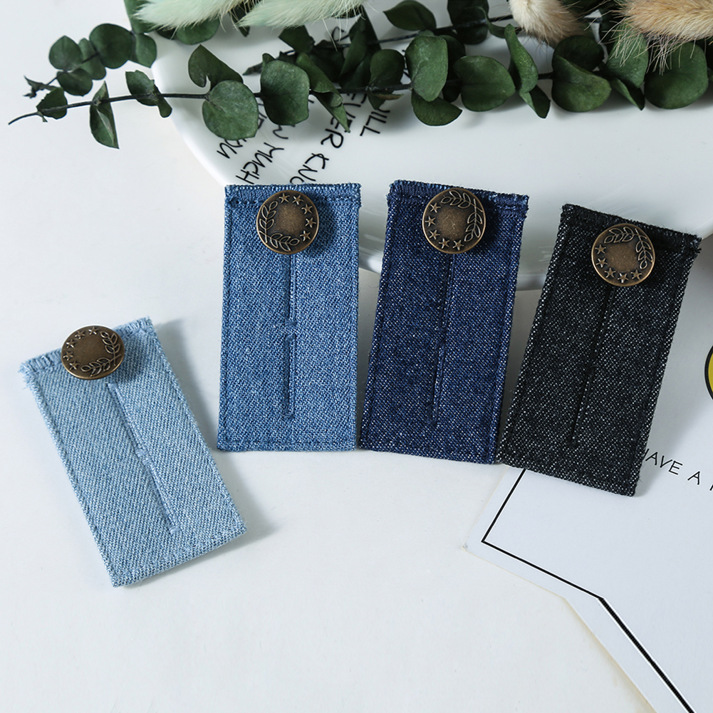 1PC Elastic Extended Buttons Adjustable Trousers Waist Expander Skirt Jeans Pant Waistband Button Extender Belt Extension Buckle
