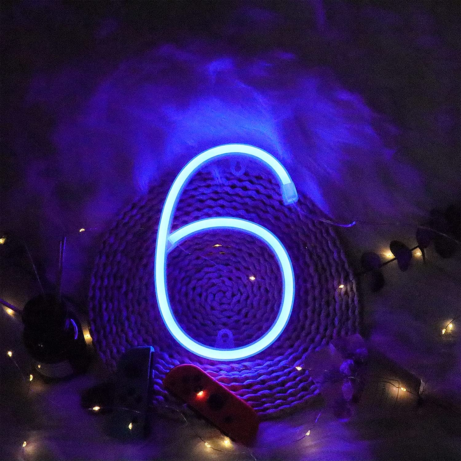 LED Neon- Zahlen Licht USB Batterien Zeichen für Nacht Helle Lampe Heimat Zauberstab Dekor Geburtstag Hochzeit Party Weihnachten Zimmer Dekoration