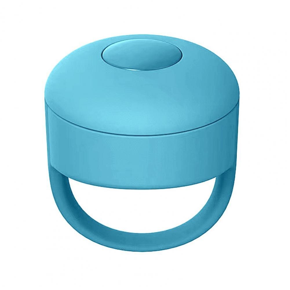 Mini-video-controller für die fingertipp-funktion, usb-ladefunktion, tragbarer bluetooth-kompatibler video-controller-ring zum ansehen von videos für ihr smartphone: Blau