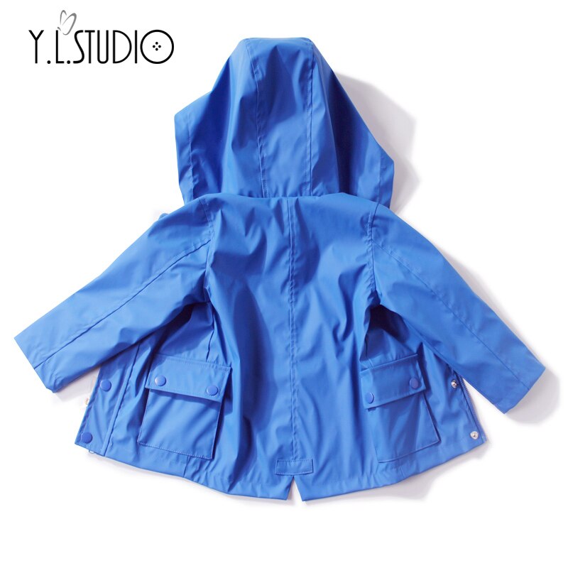 Lente Herfst Peuter Meisjes Jongens Jas Jas Hooded Zipper Button Windscherm Uitloper Baby Meisjes Kleding 3M 6M 12M 18M 24M