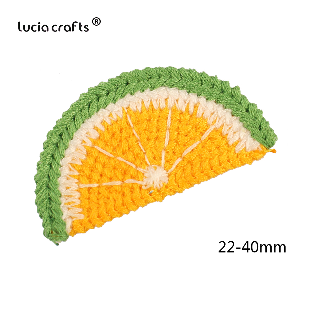 10 Pcs/6 Stuks Wortel Fruit Cherry Gehaakte Gebreide Patches Geappliceerd Handwerken Diy Naaien Kleding Ambachten Hoofddeksels Decor L0823