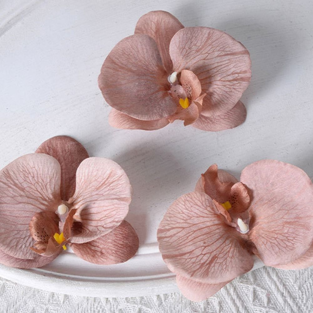 broszka DIY biżuteria zrobienie rękodzieło symulowane kwiat Wykonany ręcznie Akcesoria stroik motyl orchidea kwiat dekoracja spinka do włosów prezent
