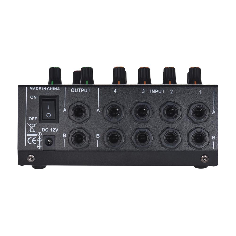 Portable Digital 8-Channel Stereo Sound Mixing Console Reverb Effect Audio Sound Mixer for Amplifier &amp; Microphone US Plug