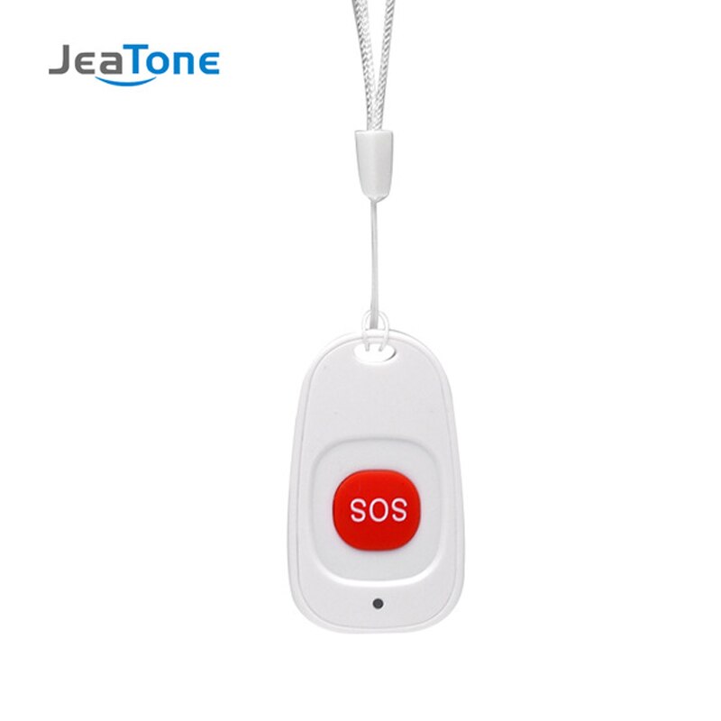 Jeatone draadloos huis inbreker wifi alarmsysteem beveiliging app controle engels android ios pir-sensor deur raam detector alarm: Sos