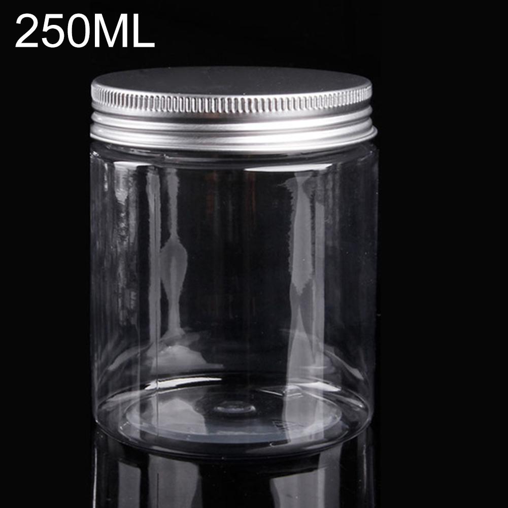 Clear Plastic Jar and Lids Empty Cosmetic Containers Makeup Box Travel Bottle 30ml 40ml 50ml 60ml 80ml 100ml 120ml 20/50/100pcs: 20pcs 250ml