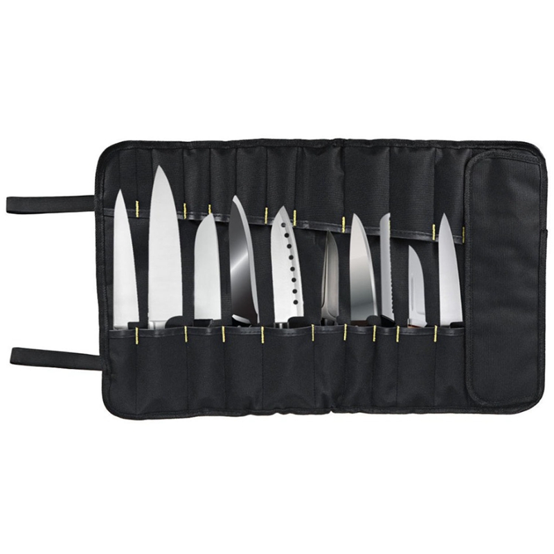 Chef Knife Bag Roll Bag Carry Case Bag Kitchen Cooking Portable Durable Storage 22 Pockets