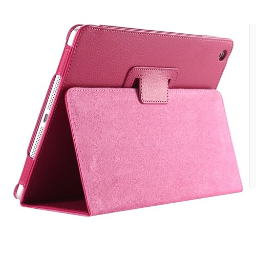 9.7'' Folio Stand Coque for iPad Air 1 Air 2 Case Magnetic Smart Flip PU Leather A1566 A1474 A1475 Funda for iPad Air 1 2 Cover: Rose