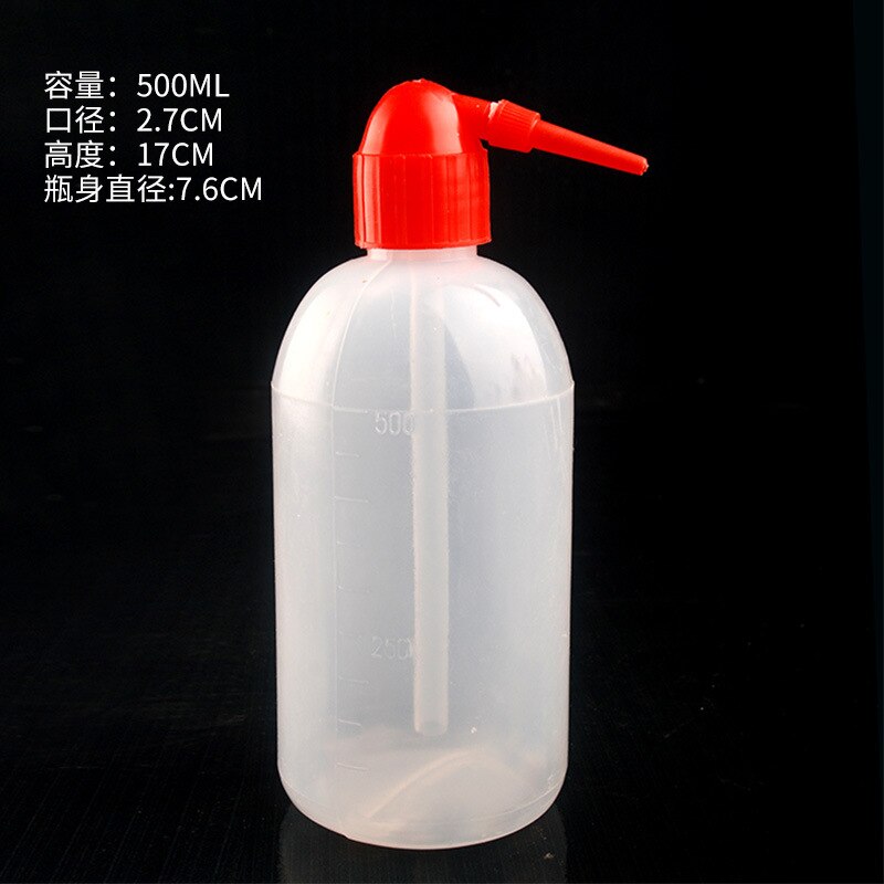 500Ml plastic washing bottle alcohol bottle Red bird head washing bottle 5 pieces / pack