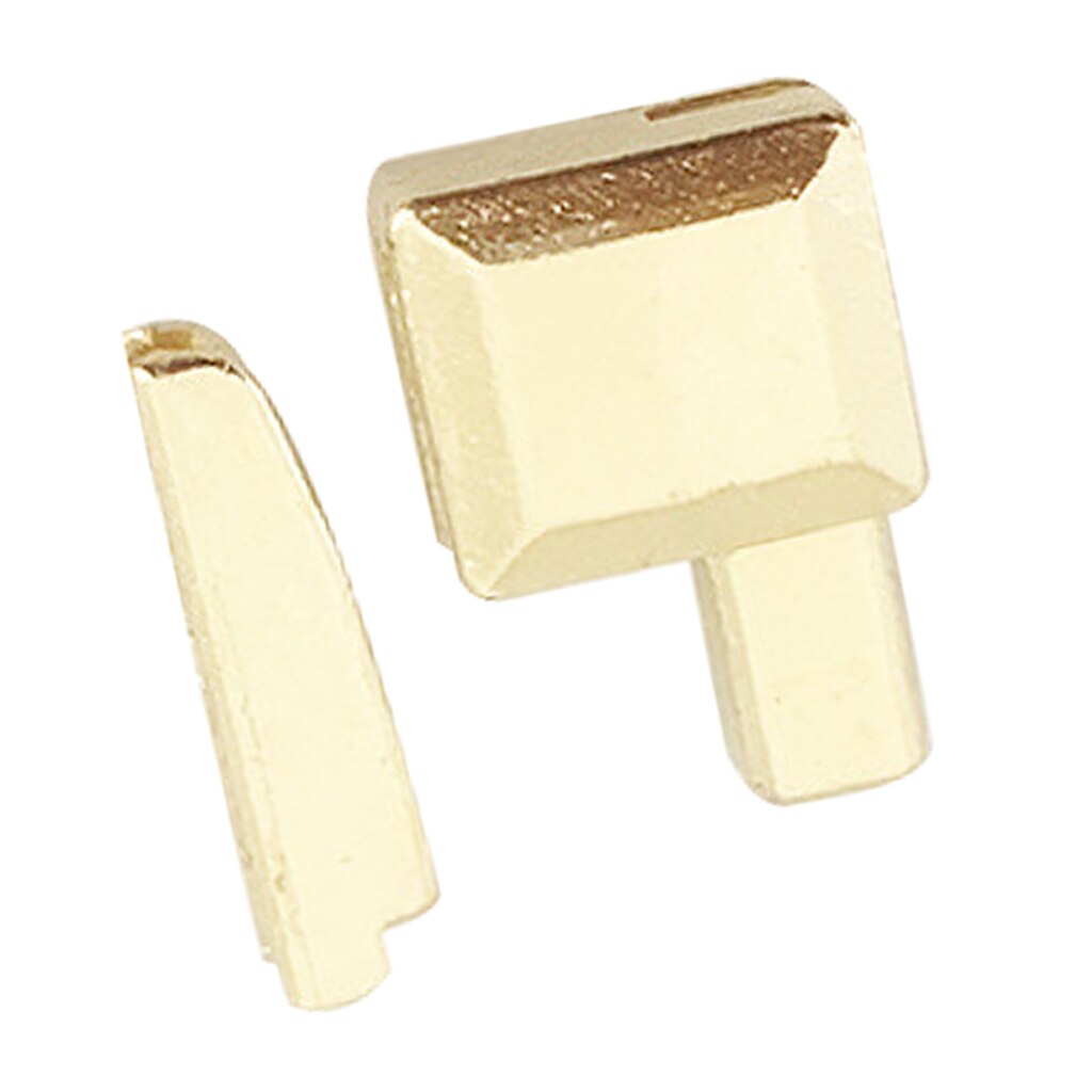 20 stk.  #5 metal lynlås lås skyderen holderen nederst stopper indsættelsesstiften: Lys guld
