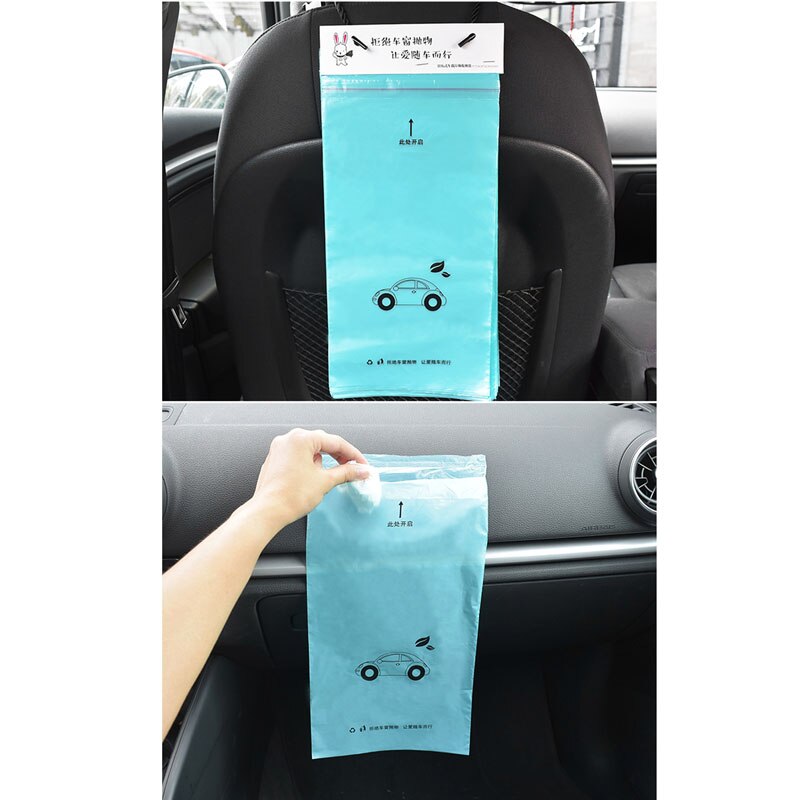 50pcs Car Trash Bags Self-Adhesive Garbage Bag for Volkswagen POLO Tiguan Passat Golf EOS Scirocco Bora Lavida Touran Beetle CC