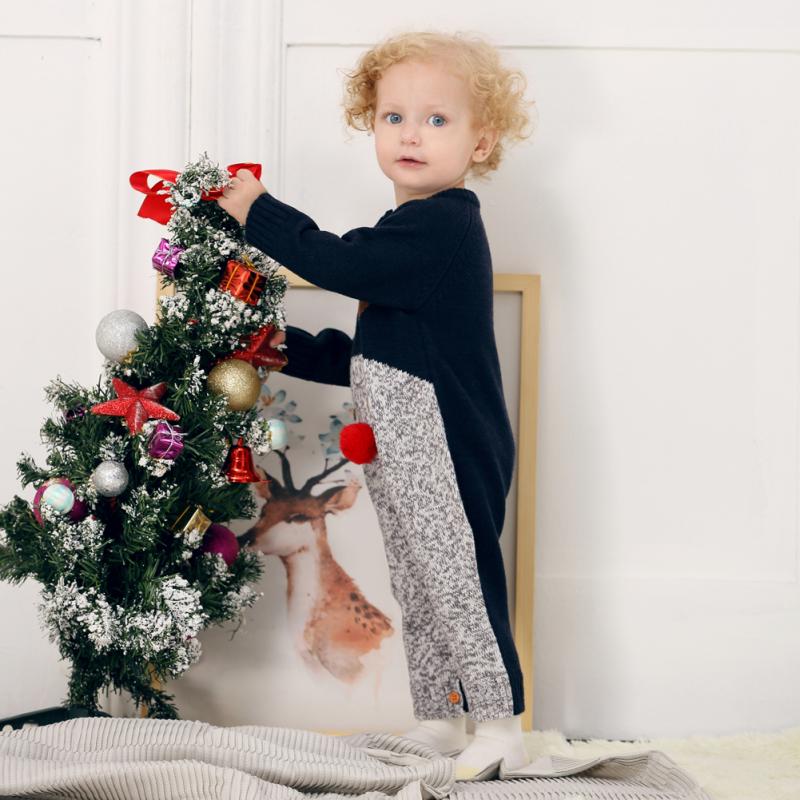 freundlicher Weihnachten zur Seite fahren Kleidung Jungen Kleidung Herbst Winter Baby Strampler Für Baby Mädchen Gesamt Baby Kostüm