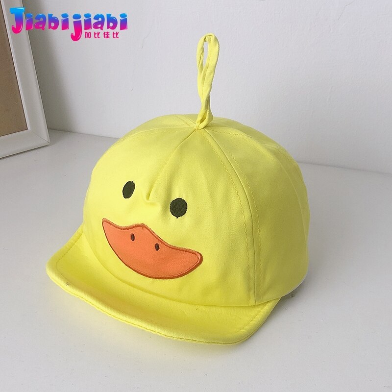Enfants casquette préscolaire enfant en bas âge printemps été mince tissu garçon fille plat casquette de Baseball enfants dessin animé sport chapeau de soleil 1-6 vieux: Jaune