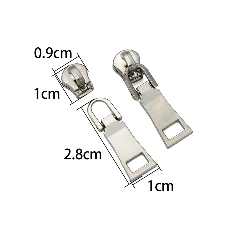 2Pc Detachable Metal Zipper Pullers for Zipper Sliders Head Zippers Repair for Backpack Coat Tab DIY Sewing Accessories: 09