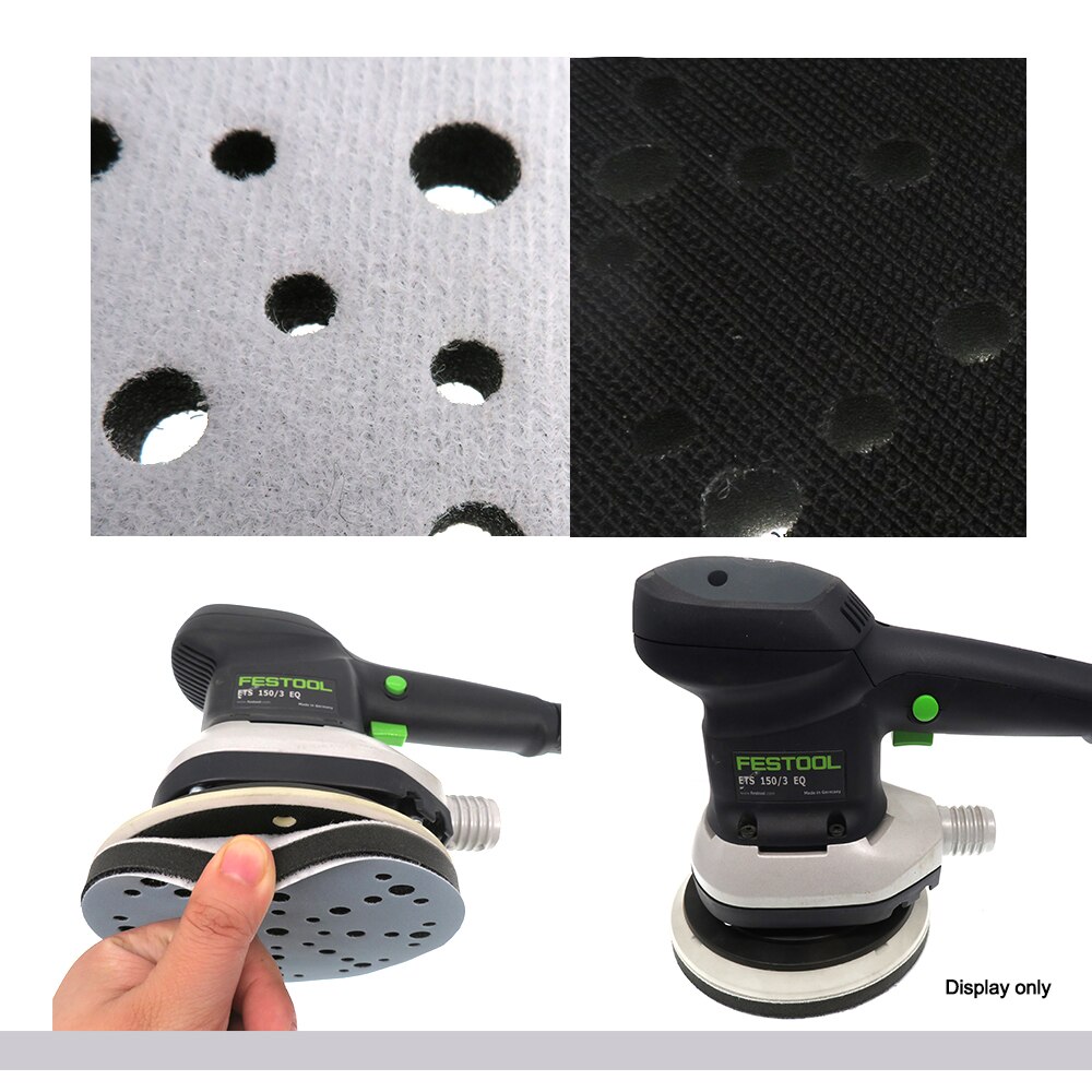 Sponge Interface Pad Soft 6 inch 150mm 48 holes Buffer Sponge for for Sanding Pads Automobiles Motorcycles Abrasive Tools