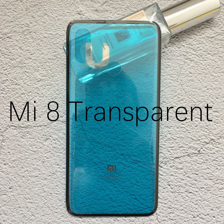 Voor Xiao mi mi 8 lite back Battery Cover Achter Glas Deur Behuizing Case Voor Xiao Mi Mi 8 se batterij Cover mi 8SE 8 lite Explorer: Mi8 Transparent