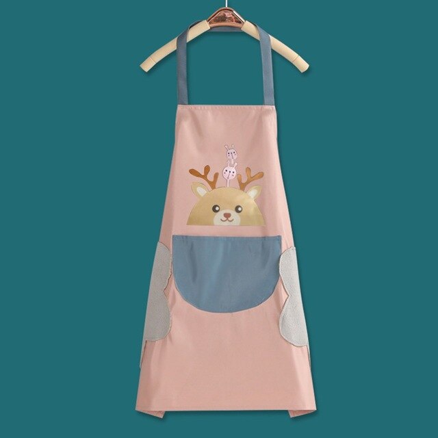 1x Apron Kitchen Waterproof Apron BBQ Cooking Baking Apron With Big Pocket 71*67cm Unisex For BBQ Picnic: 2