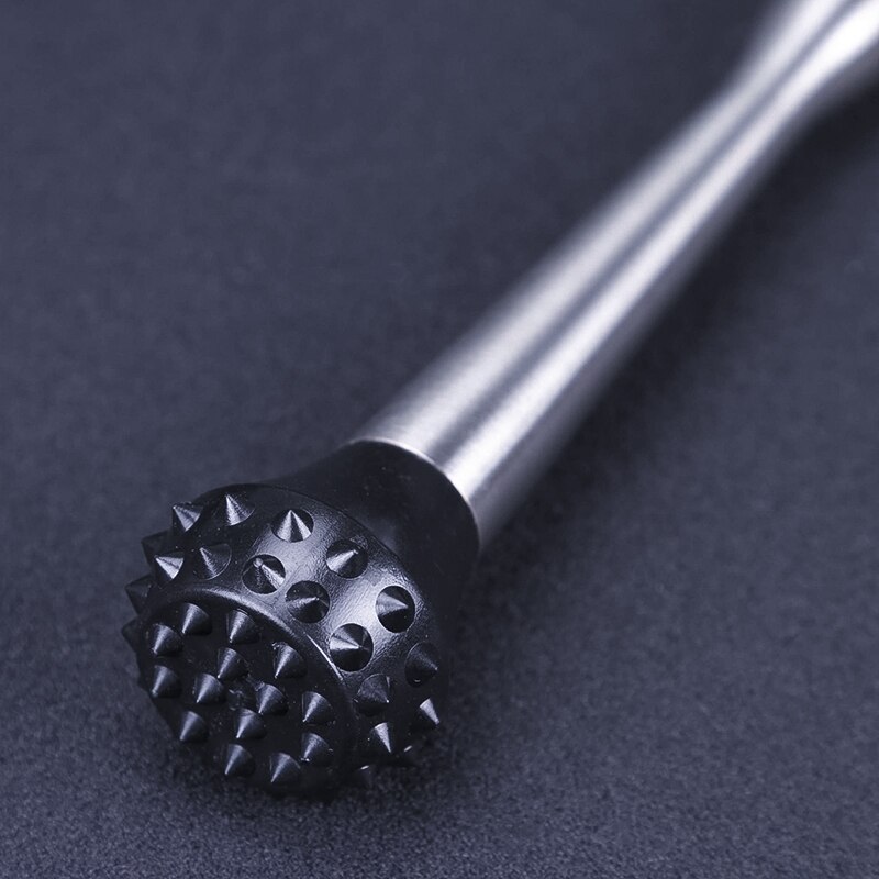 25cm Bar Cocktail Muddler Mojito Sharp Wolf Teeth Stainless Steel Bar Mixer Barware Mojito Drink