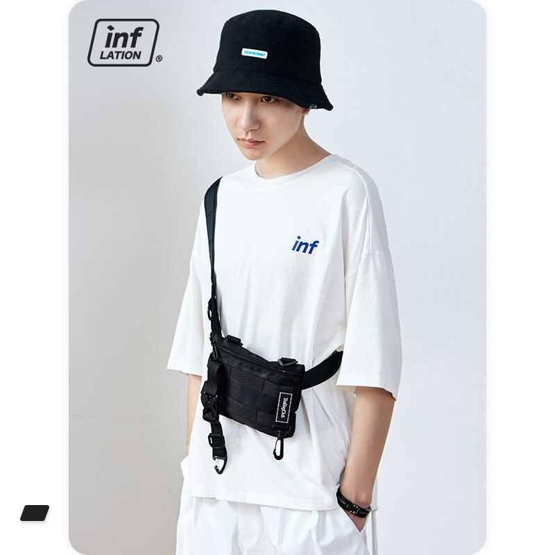 Inflatie Heren Heuptas Streetwear Hip Hop Mode Fanny Pack Katoen Mannen Riem Tas Reistas Поясная Сумка 283AI2019